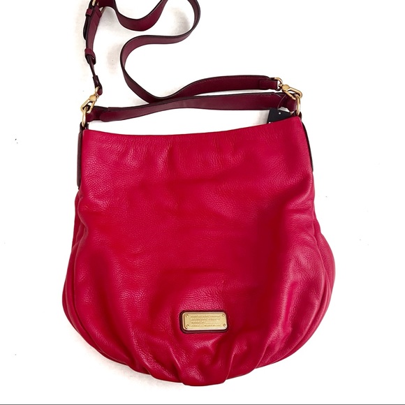 Marc by Marc Jacobs Red Leather New Q Hillier Hobo - Picture 2 of 11